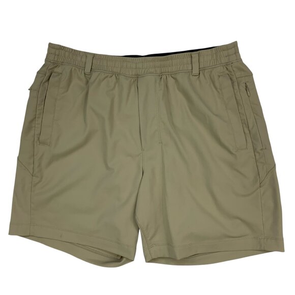 Birddogs Mens Khaki Shorts XL Original Khaki Built In Liner Athleisure Gorpcore - Picture 1 of 15